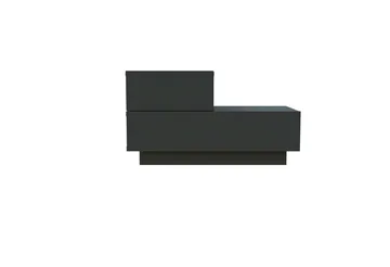 Nattbord Homitis Kayra (70 x 35 x 38,3 cm) Antrasitt - Antrasitt - Møbler - Bord - Avlastningsbord & sidobord - Sengebord & nattbord