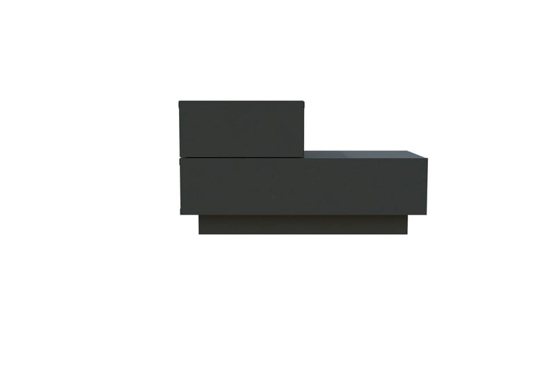Nattbord Homitis Kayra (70 x 35 x 38,3 cm) Antrasitt - Antrasitt - Møbler - Bord - Avlastningsbord & sidobord - Sengebord & nattbord