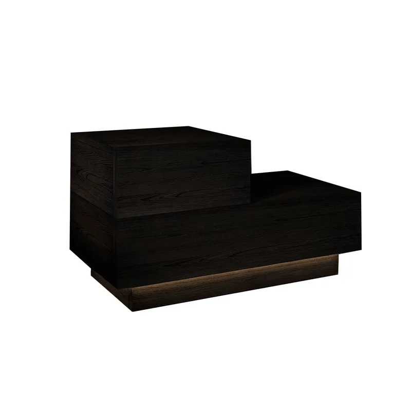 Nattbord Homitis Kayra (70 x 35 x 38,3 cm) Svart tre