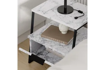 Nattbord Kavilash Carrara Marmor - Carrara Marmor - Møbler - Bord - Avlastningsbord & sidobord - Sengebord & nattbord