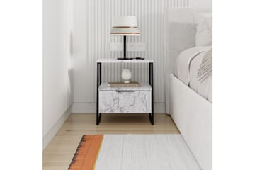 Nattbord Kavilash Carrara Marmor - Carrara Marmor - Møbler - Bord - Avlastningsbord & sidobord - Sengebord & nattbord