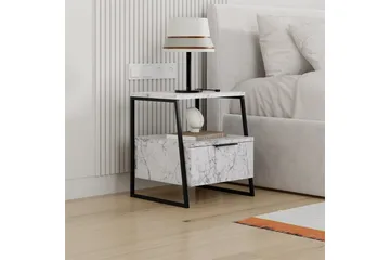 Nattbord Kavilash Carrara Marmor - Carrara Marmor - Møbler - Bord - Avlastningsbord & sidobord - Sengebord & nattbord