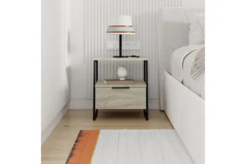 Nattbord Kavilash Travertin - Travertin - Møbler - Bord - Avlastningsbord & sidobord - Sengebord & nattbord