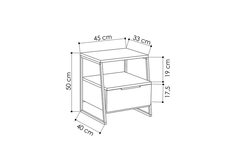 Nattbord Kavilash Travertin - Travertin - Møbler - Bord - Avlastningsbord & sidobord - Sengebord & nattbord