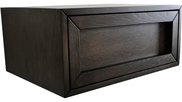 Nattbord Korsen for Vegg - Brunlakkert eik - Møbler - Bord - Avlastningsbord & sidobord - Sengebord & nattbord