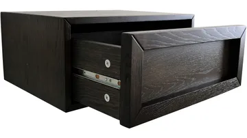 Nattbord Korsen for Vegg - Brunlakkert eik - Møbler - Bord - Avlastningsbord & sidobord - Sengebord & nattbord