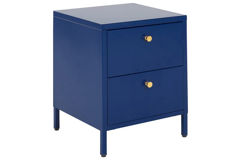 Nattbord Kylea Blå, gull, Blå, gull