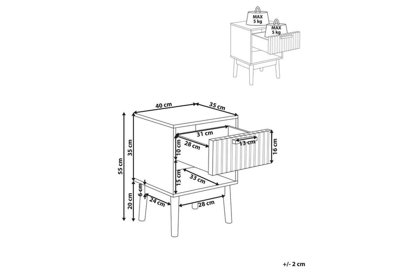 Nattbord Lynwood - Møbler - Bord - Avlastningsbord & sidobord - Sengebord & nattbord
