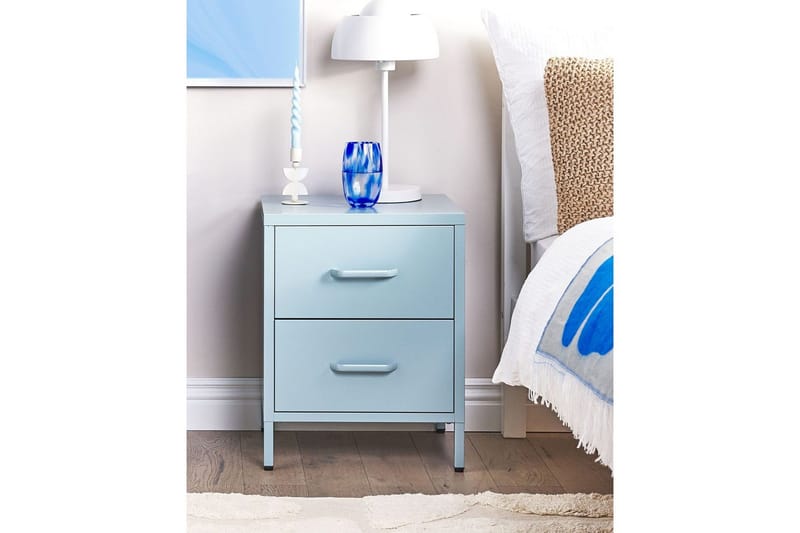 Nattbord Malavi Blå - Blå - Møbler - Bord - Avlastningsbord & sidobord - Sengebord & nattbord