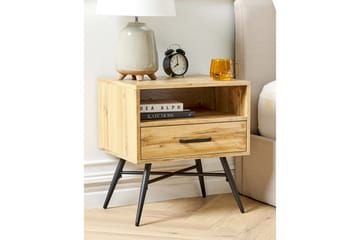 Nattbord med oppbevaringsskuff Lubock - Møbler - Bord - Avlastningsbord & sidobord - Sengebord & nattbord