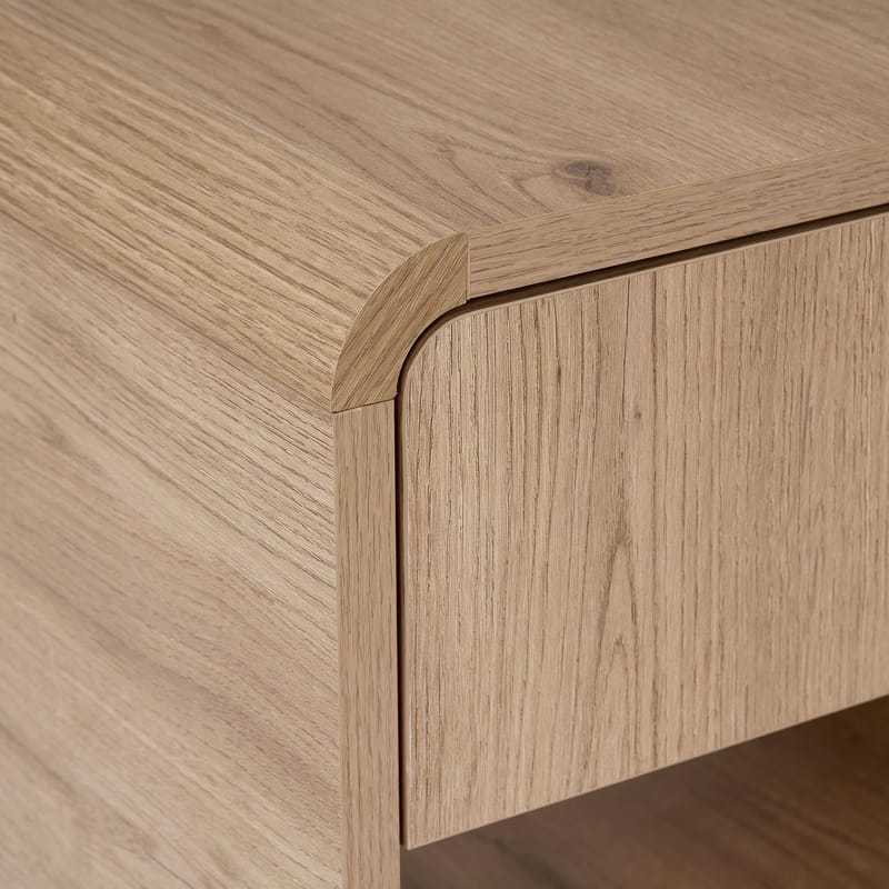 Nattbord Nordure Parila (45 x 45 x 40 cm) Sepet Oak - Sepet Oak - Møbler - Bord - Avlastningsbord & sidobord - Sengebord & nattbord