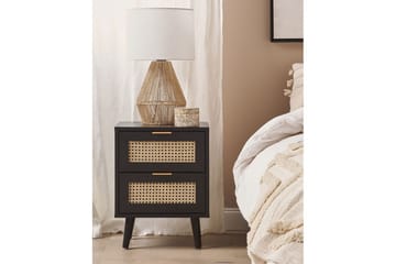 Nattbord Opoco med 2 oppbevaringsskuffer - Møbler - Bord - Avlastningsbord & sidobord - Sengebord & nattbord