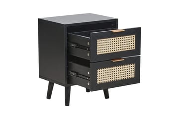 Nattbord Opoco med 2 oppbevaringsskuffer - Møbler - Bord - Avlastningsbord & sidobord - Sengebord & nattbord