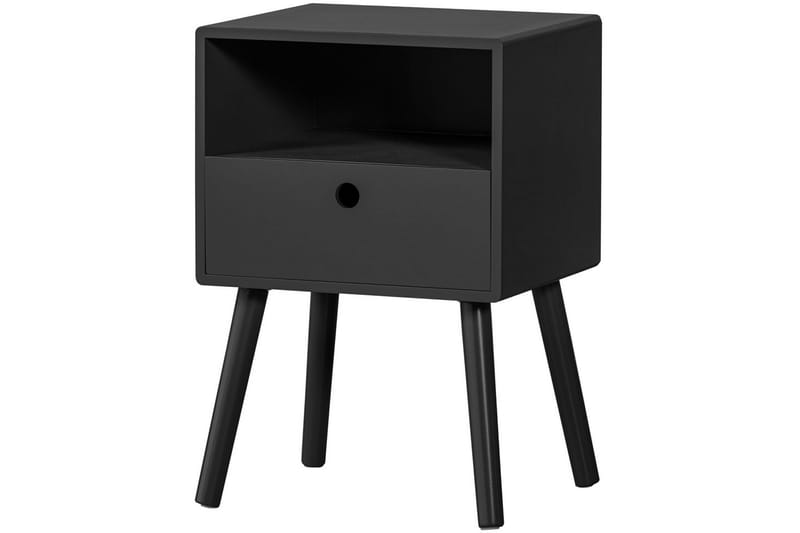 Nattbord Ozzy - Svart - Møbler - Bord - Avlastningsbord & sidobord - Sengebord & nattbord
