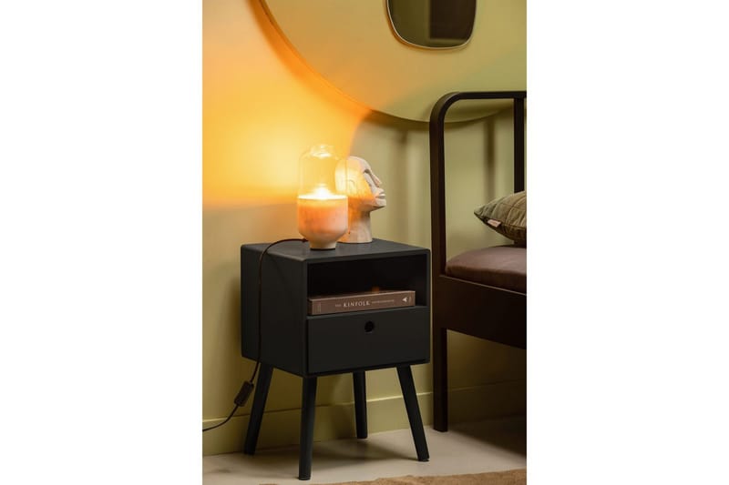 Nattbord Ozzy - Svart - Møbler - Bord - Avlastningsbord & sidobord - Sengebord & nattbord