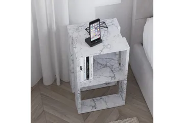 Nattbord Quival Carrara Marmor - Carrara Marmor - Møbler - Bord - Avlastningsbord & sidobord - Sengebord & nattbord