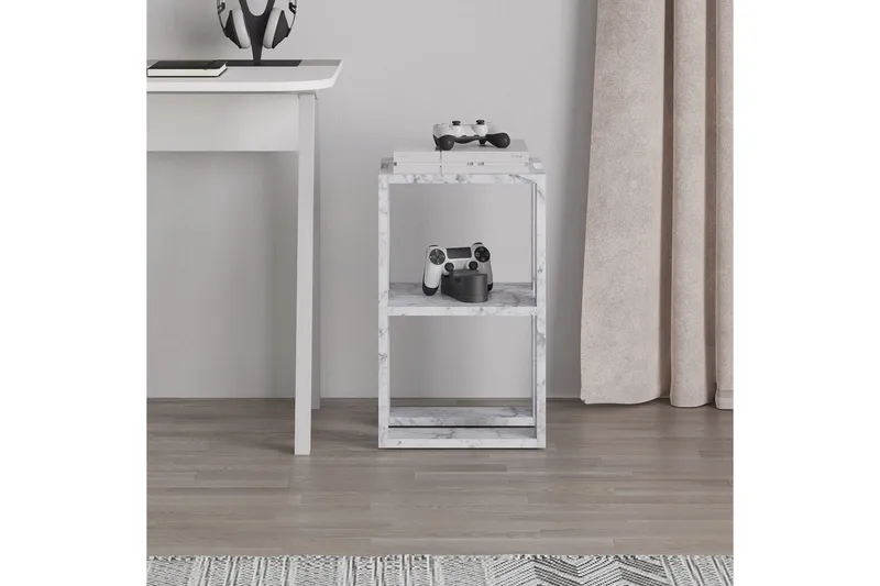 Nattbord Quival Carrara Marmor - Carrara Marmor - Møbler - Bord - Avlastningsbord & sidobord - Sengebord & nattbord