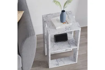 Nattbord Quival Carrara Marmor - Carrara Marmor - Møbler - Bord - Avlastningsbord & sidobord - Sengebord & nattbord