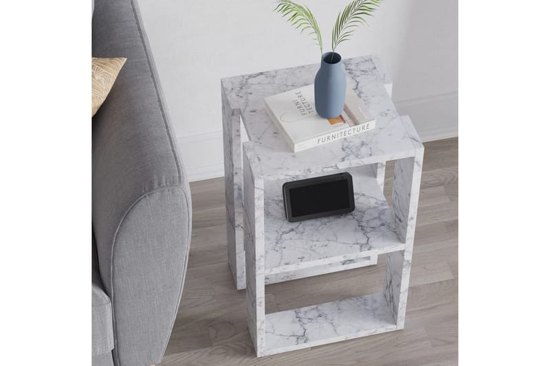 Nattbord Quival Carrara Marmor - Carrara Marmor - Møbler - Bord - Avlastningsbord & sidobord - Sengebord & nattbord