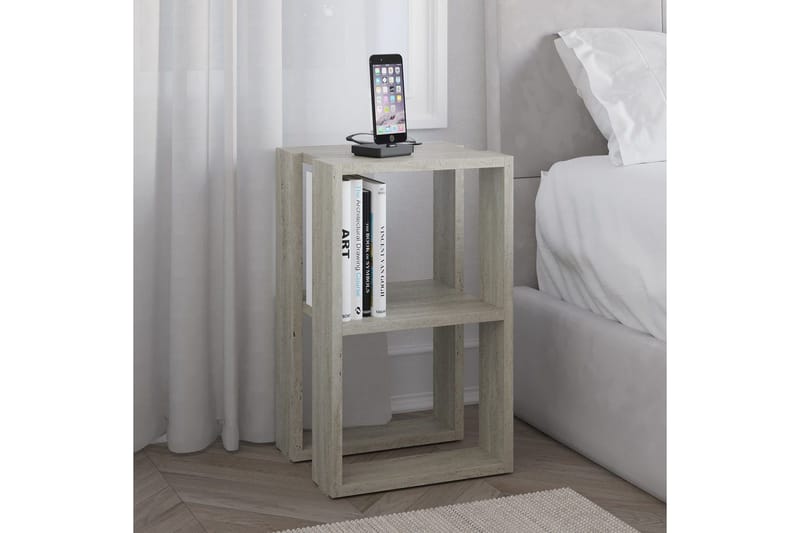 Nattbord Quival Travertin - Travertin - Møbler - Bord - Avlastningsbord & sidobord - Sengebord & nattbord