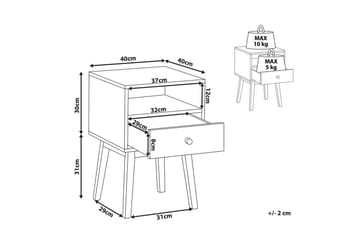 Nattbord Rodes - Møbler - Bord - Avlastningsbord & sidobord - Sengebord & nattbord