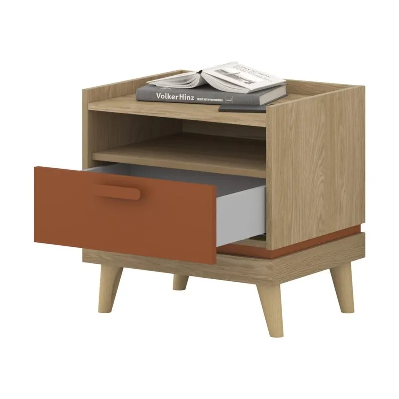 Nattbord Scandi 1 skuff - Oljet eik - Møbler - Bord - Avlastningsbord & sidobord - Sengebord & nattbord