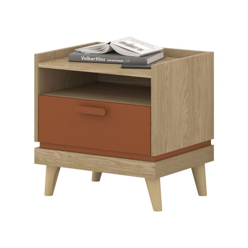 Nattbord Scandi 1 skuff - Oljet eik - Møbler - Bord - Avlastningsbord & sidobord - Sengebord & nattbord
