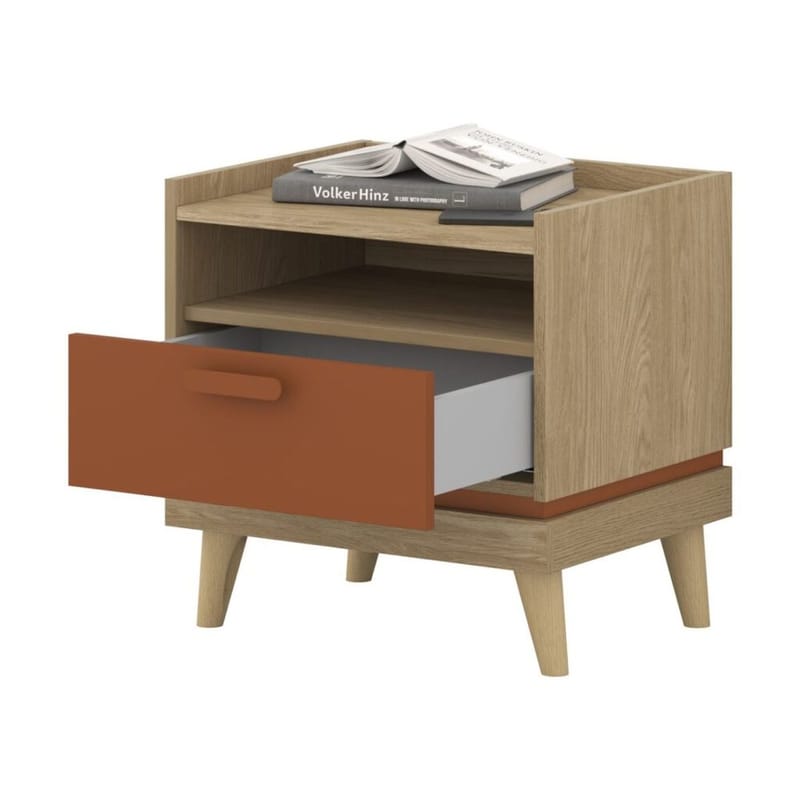 Nattbord Scandi 1 skuff - Oljet eik - Møbler - Bord - Avlastningsbord & sidobord - Sengebord & nattbord