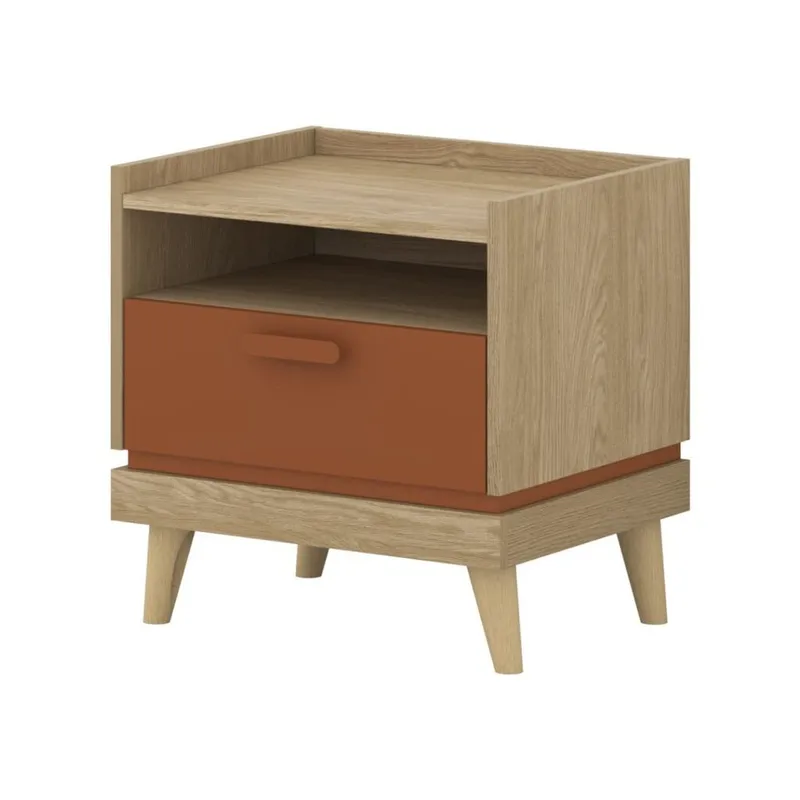 Nattbord Scandi 1 skuff, Oljet eik