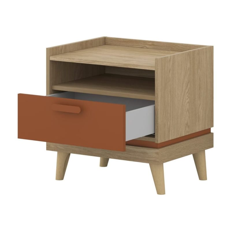 Nattbord Scandi 1 skuff - Oljet eik - Møbler - Bord - Avlastningsbord & sidobord - Sengebord & nattbord