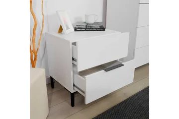 Nattbord Serene Hvit - Hvit - Møbler - Bord - Avlastningsbord & sidobord - Sengebord & nattbord