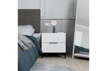 Nattbord Serene Hvit - Hvit - Møbler - Bord - Avlastningsbord & sidobord - Sengebord & nattbord