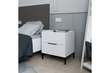 Nattbord Serene Hvit - Hvit - Møbler - Bord - Avlastningsbord & sidobord - Sengebord & nattbord