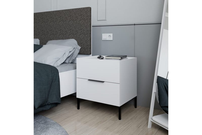 Nattbord Serene Hvit - Hvit - Møbler - Bord - Avlastningsbord & sidobord - Sengebord & nattbord