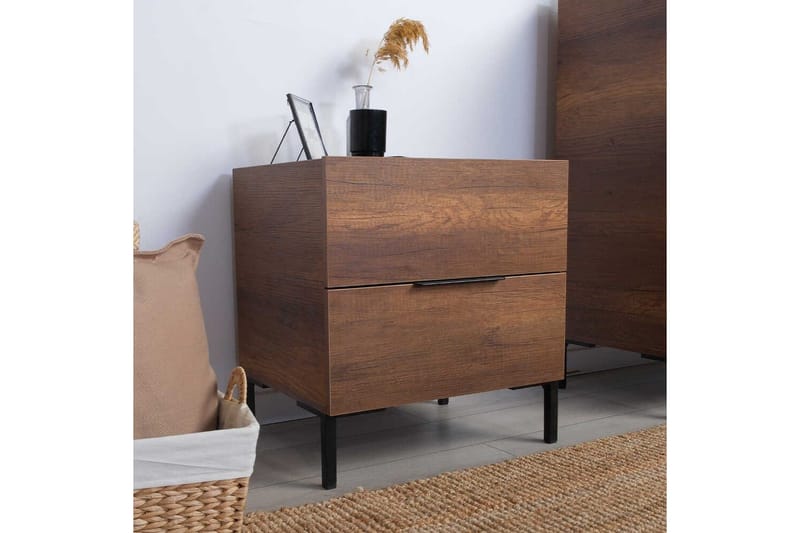 Nattbord Serene Valnøtt - Valnøtt - Møbler - Bord - Avlastningsbord & sidobord - Sengebord & nattbord