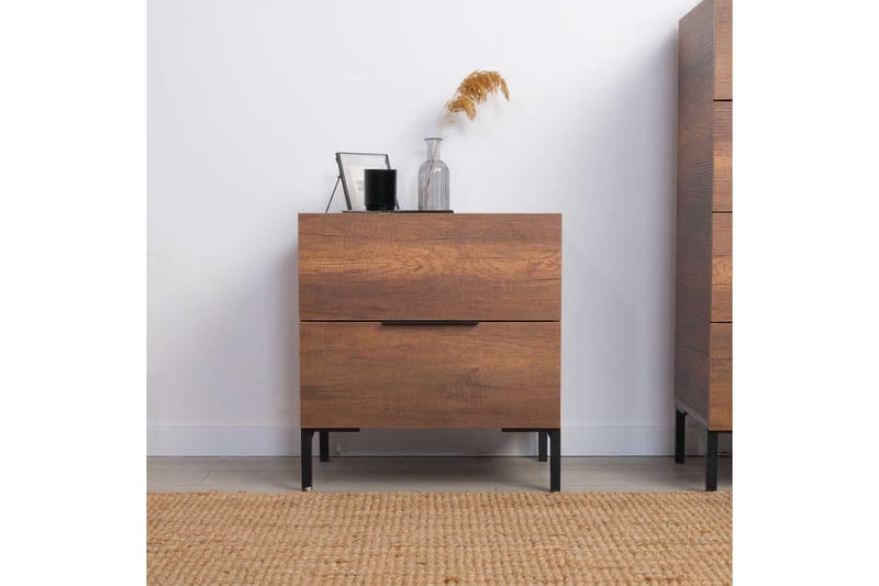 Nattbord Serene Valnøtt - Valnøtt - Møbler - Bord - Avlastningsbord & sidobord - Sengebord & nattbord