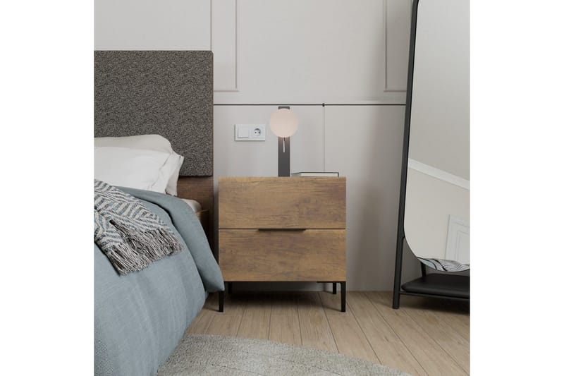 Nattbord Serene Valnøtt - Valnøtt - Møbler - Bord - Avlastningsbord & sidobord - Sengebord & nattbord