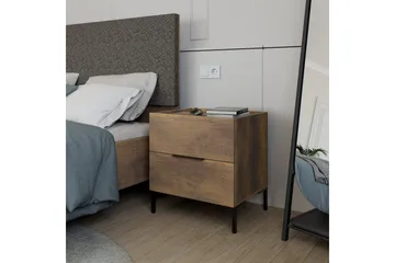 Nattbord Serene Valnøtt - Valnøtt - Møbler - Bord - Avlastningsbord & sidobord - Sengebord & nattbord