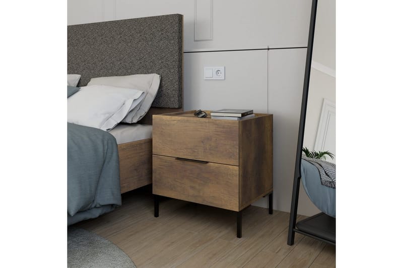 Nattbord Serene Valnøtt - Møbler - Bord - Avlastningsbord & sidobord - Sengebord & nattbord