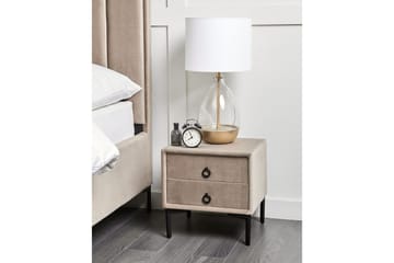 Nattbord Sezanne Beige, grå, svart - Beige, grå, svart - Møbler - Bord - Avlastningsbord & sidobord - Sengebord & nattbord