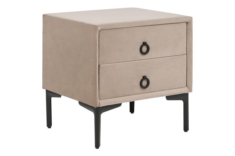 Nattbord Sezanne Beige, grå, svart - Beige, grå, svart - Møbler - Bord - Avlastningsbord & sidobord - Sengebord & nattbord