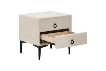 Nattbord Sezanne Hvit, Svart - Hvit, Svart - Møbler - Bord - Avlastningsbord & sidobord - Sengebord & nattbord