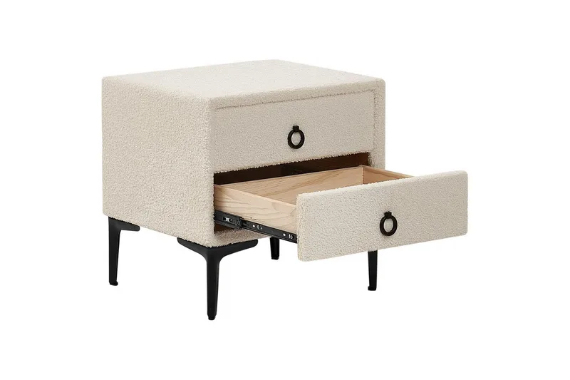 Nattbord Sezanne Hvit, Svart - Hvit, Svart - Møbler - Bord - Avlastningsbord & sidobord - Sengebord & nattbord