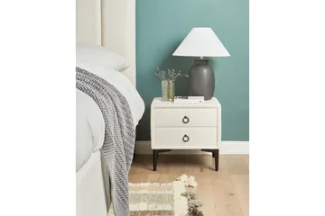 Nattbord Sezanne Hvit, Svart - Hvit, Svart - Møbler - Bord - Avlastningsbord & sidobord - Sengebord & nattbord