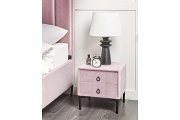 Nattbord Sezanne Rosa, Svart - Rosa, Svart - Møbler - Bord - Avlastningsbord & sidobord - Sengebord & nattbord