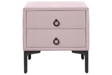 Nattbord Sezanne Rosa, Svart - Rosa, Svart - Møbler - Bord - Avlastningsbord & sidobord - Sengebord & nattbord