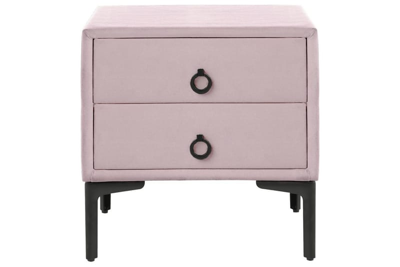 Nattbord Sezanne Rosa, Svart - Rosa, Svart - Møbler - Bord - Avlastningsbord & sidobord - Sengebord & nattbord