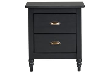 Nattbord Shillington Sort, Gull - Sort, Gull - Møbler - Bord - Avlastningsbord & sidobord - Sengebord & nattbord