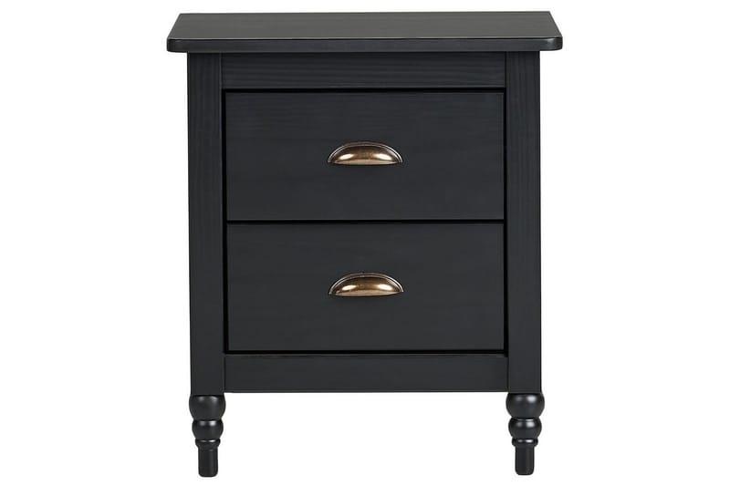 Nattbord Shillington Sort, Gull - Sort, Gull - Møbler - Bord - Avlastningsbord & sidobord - Sengebord & nattbord