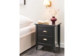 Nattbord Shillington Sort, Gull - Sort, Gull - Møbler - Bord - Avlastningsbord & sidobord - Sengebord & nattbord